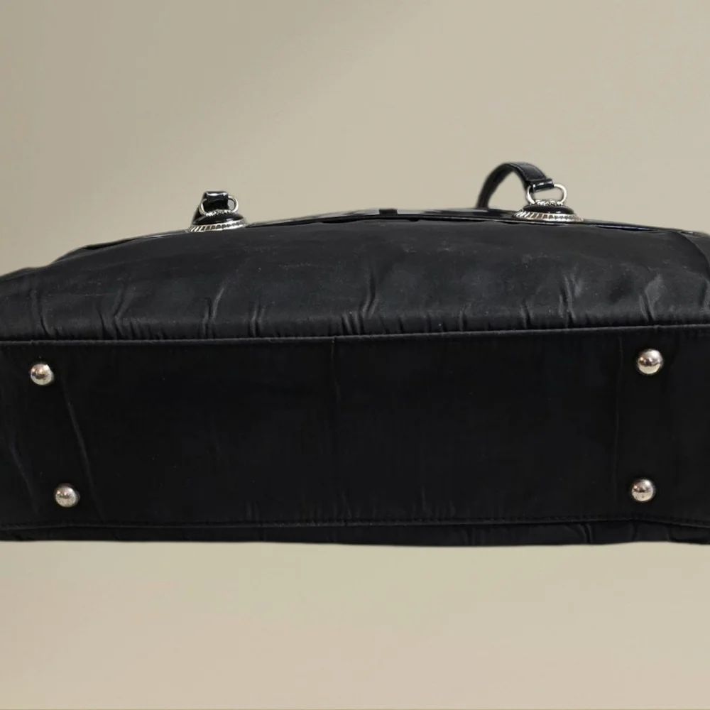 Versace Nylon & Patent Leather tote - Picture 3 of 16
